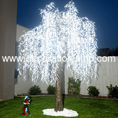 white artificial led weeping willow tree light