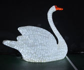lighted swan for outdoor decoration