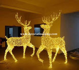 large outdoor christmas reindeer light