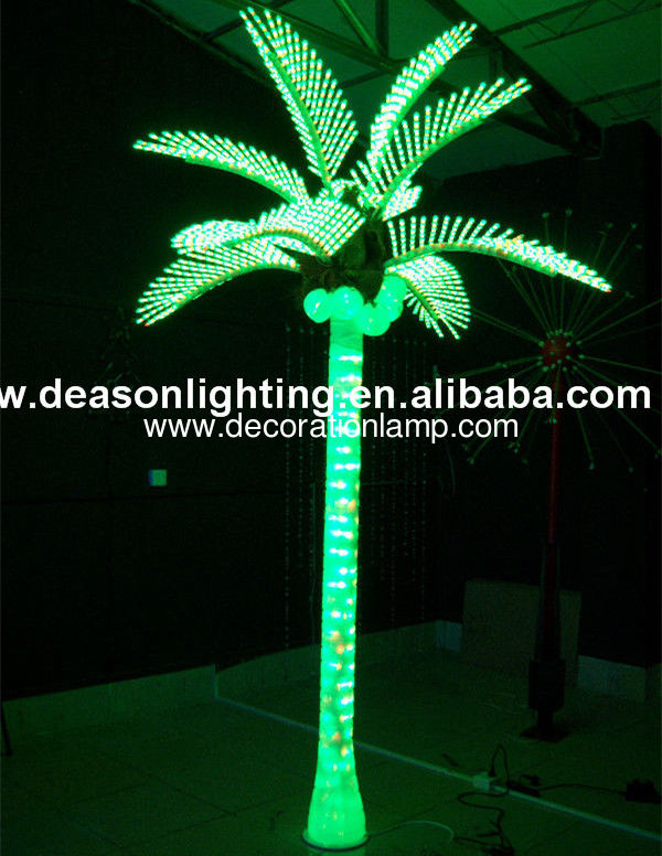 plastic lighted palm trees